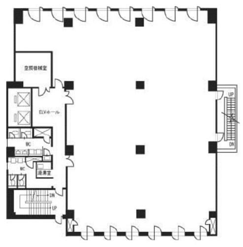 西新宿松屋ビルの基準階図面
