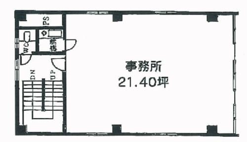 昭和アステックビル3号館の基準階図面
