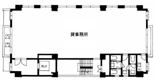 ベイサイドビルの基準階図面
