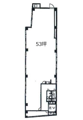 SKビルA棟の基準階図面